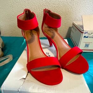 Beautiful red heels by style and Company, size 8 1/2